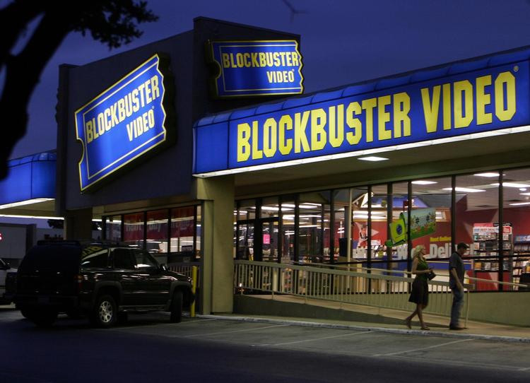 Denne blocbusterbutik i Dallas lukkede først på året. Dengang var der stadig otte butikker tilbage. Ron Heflin/AP