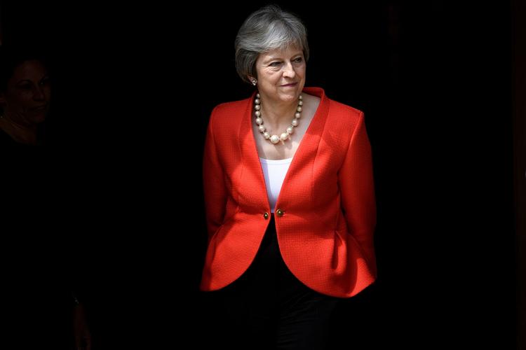May har mandag i parlamentet nægtet, at hendes plan for brexit skulle være død. Brendan Smialowski/Ritzau Scanpix