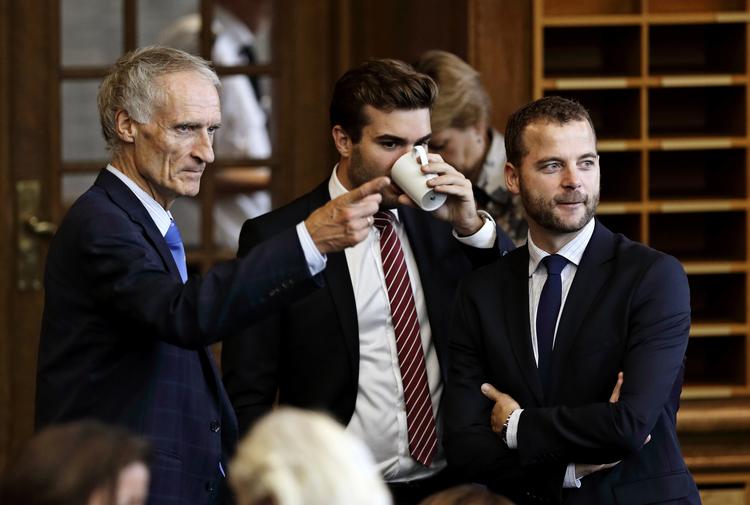 Mads Rørvig (i midten) har tidligere siddet i Folketinget. Her er han i selskab med Bertel Haarder og Morten Østergaard. Jens Dresling/POLFOTO