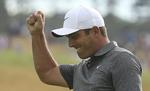 Francesco Malinaro havde de bedste nerver i en hektisk afslutning på British Open søndag aften. Peter Morrison/AP