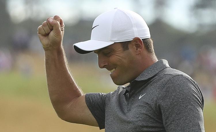 Francesco Malinaro havde de bedste nerver i en hektisk afslutning på British Open søndag aften. Peter Morrison/AP