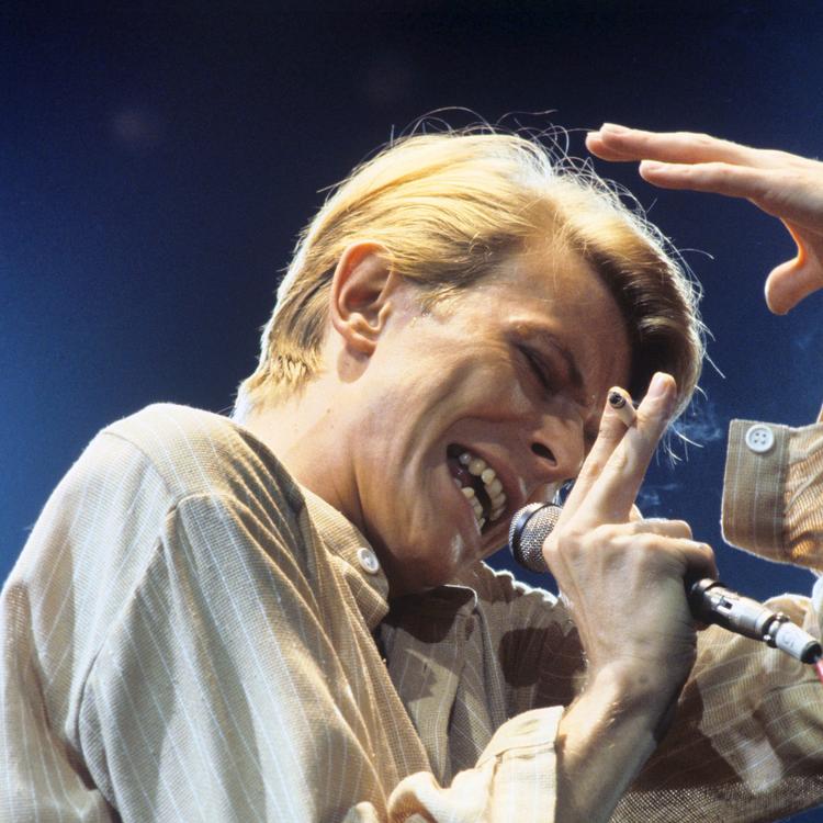 David Bowie under en koncert i Frankfurt den 14 maj 1978. Arkivfoto Hans H. Kirmer