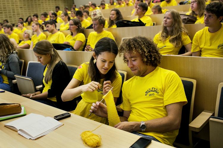 280 tutorer gør sig klar til at tage imod de nye studerende onsdag på AU.
   Arkivfoto:  Tycho Gregers