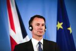 Storbritanniens nye udenrigsminister, Jeremy Hunt, mener, at der er en »meget reel risiko« for, at brexit ender med at ske uden en aftale. Markus Schreiber/AP