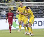 László Kleinheisler var en dårlig oplevelse for FC Midtjylland, for den ungarske midtbanespiller scorede begge mål for FC Astana.
   Alexei Filippov/Ritzau Scanpix