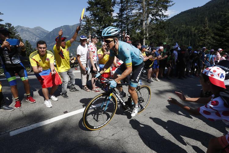 Michael Valgren gjorde det godt på tirsdagens etape i Pyrenæerne, men han var ikke i nærheden af at tage sejren.
   Peter Dejong/AP