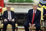 Eu-kommissionens formand, Jean-Claude Juncker, Mødes i dag med Donald Trump i Det Hvide Hus. Evan Vucci/AP