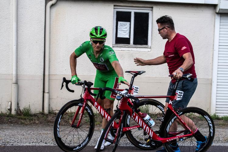 Marcel Kittel hentede i 2017 i Pau den sidste af sine fem sejre i det års Tour. I den aktuelle udgave havde han ikke heldet med sig og måtte udgå på 11. etape.
   Jeff Pachoud/AP