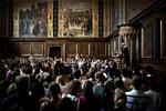 Mange har fået afslag, men det er stadig muligt at komme ind i lærdommens hellige haller, her Københavns Universitet.
   Joachim Adrian/POLFOTO