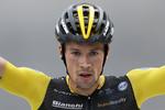 Den tidligere skihopper Primoz Roglic svævede ned fra Pyrenæerne til en fornem etapesejr.
   Peter Dejong/Ritzau Scanpix