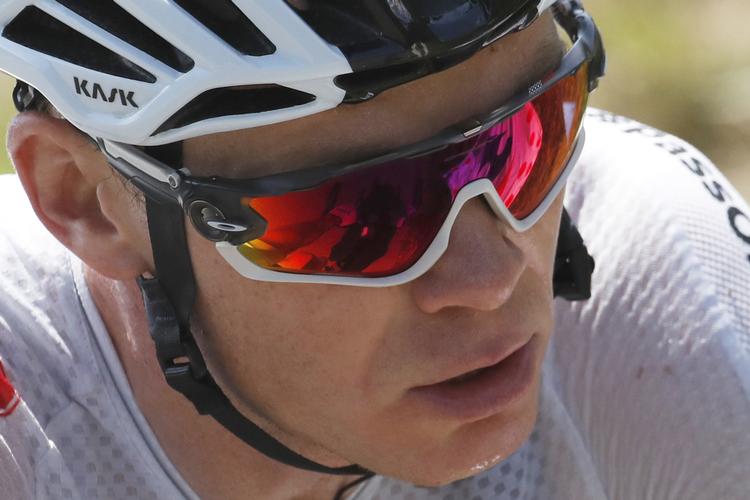 Chris Froome har de seneste dage vist svaghedstegn, men hører stadig til favoritkredsen på den forestående enkeltstart.
   Christophe Ena/AP