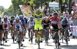 Andrea Guardini, der her hjemfører karrierens fornemste sejr på en etape i Giro d'Italia 2013, er den mest vindende rytter i PostNord Danmark Rundt-feltet.
   Gian Mattia D'alberto/AP