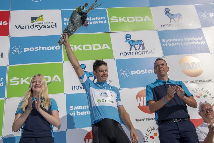 Den belgiske crossverdensmester Wout van Aert aspirerer kraftigt til en plads på podiet, også når PostNord Danmark Rundt slutter i morgen på Frederiksberg.
   Thomas Sjørup/Ritzau Scanpix
