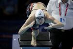 Rikke Møller Pedersen kommer til finalen i sin favoritdisciplin med tredjebedste tid.  Jens Dresling/POLFOTO