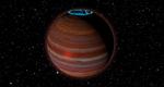 Nogenlunde sådan kan den særegne brune dværg tage sig ud tæt på. Caltech/NRAO/AUI/NSF/Chuck Carter