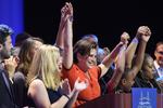 Demokraternes Gretchen Whitmer vandt i går en nominering til posten som govenør i Michigan. Det har sat en rekord for antallet af kvindelige nomineret til det amerikanske midtvejsvalg. David Guralnick/AP