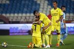 Brøndby fik et perfekt resultat med en 2-0-sejr i Beograd. Darko Vojinovic/AP