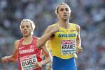 To gange Andreas, der gør det godt ved EM i Berlin. Til venstre danske Andreas Bube i selskab med svenske Andreas Kramer, og begge løb sig frem til finalen på 800 meter.
   Michael Sohn/AP