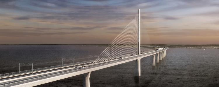 Den nye Storstrømsbro bliver fire kilometer lang og er Danmarks tredjestørste. Vejdirektoratet