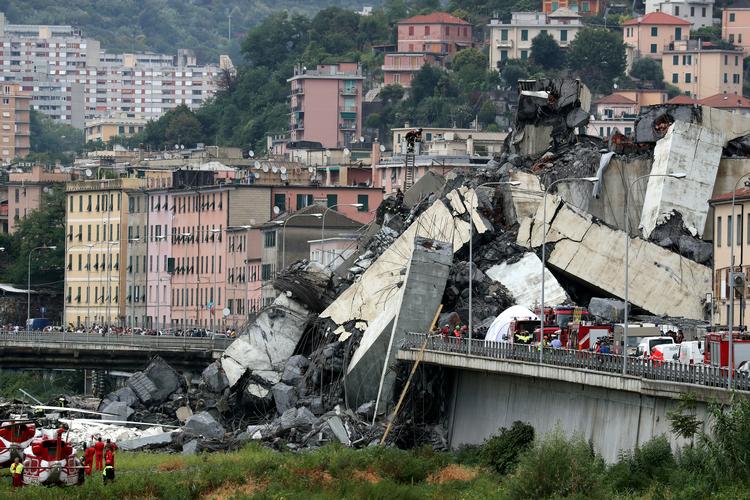 Flere gange var der advaret mod, at Morandi-broen var i dårlig stand. Stefano Rellandini/Ritzau Scanpix