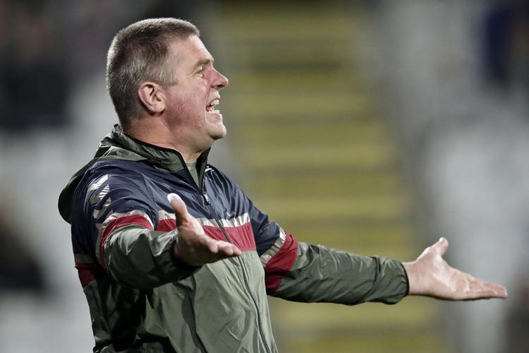Kent Nielsen blev fyret i OB ved udgangen af sidste sæson. Nu har han fået nyt job i Silkeborg IF fra begyndelsen af næste sæson. Denne sæson bruger han på at pleje en ankelskade. Jens Dresling/POLFOTO
