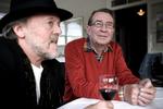 Benny Andersen (th.) og Povl Dissing på Restaurant Kongens Have i forbindelse med deres nyudgivelse af "Svantes viser", 2006. 
   Jeppe Michael Jensen/Ritzau Scanpix