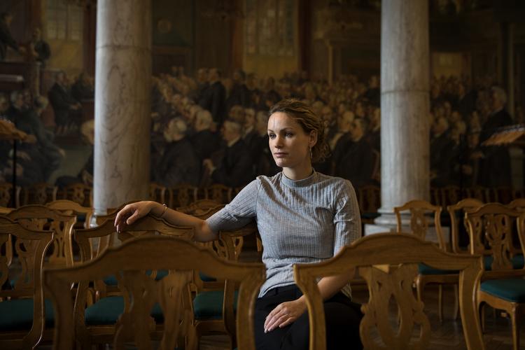 »Når man er i en opbrudstid, er mit eneste meget, meget simple råd til folk, at de skal stemme på dem, de er mest enige med. Det er ikke bare er et valg mellem Lars Løkke og Mette Frederiksen«, siger Enhedslistens politiske ordfører, Pernille Skipper. Finn Frandsen/POLFOTO