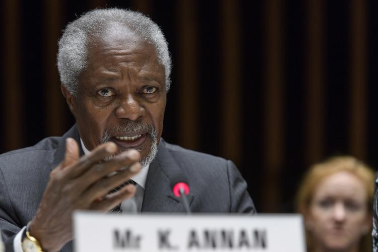 Kofi Annan er død. han blev 80 år.
   Martial Trezzini/AP