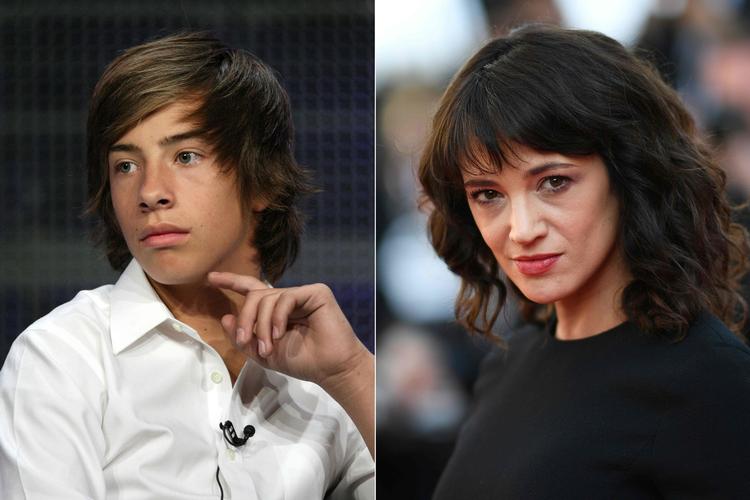 Jimmy Bennett og Asia Argento.  Frederick M. Brown, Loic Venance/Ritzau Scanpix