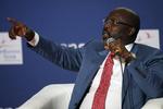 George Weah bev indsat som præsident i januar.  Francois Mori/AP