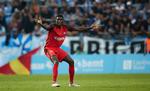 Selv med Paul Onuachu på holdet måtte FC Midtjylland indkassere to mål efter hjørnespark, men det blev alligevel 2-2 i Malmø. 10600 Andreas Hillergren/tt/Ritzau Scanpix