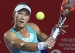 I 2011 blev US Open vundet af Samantha Stosur, som Caroline Wozniacki i dette års turnering skal møde for 13. gang. Danskeren fører 7-5 i indbyrdes opgør.  Kin Cheung/AP