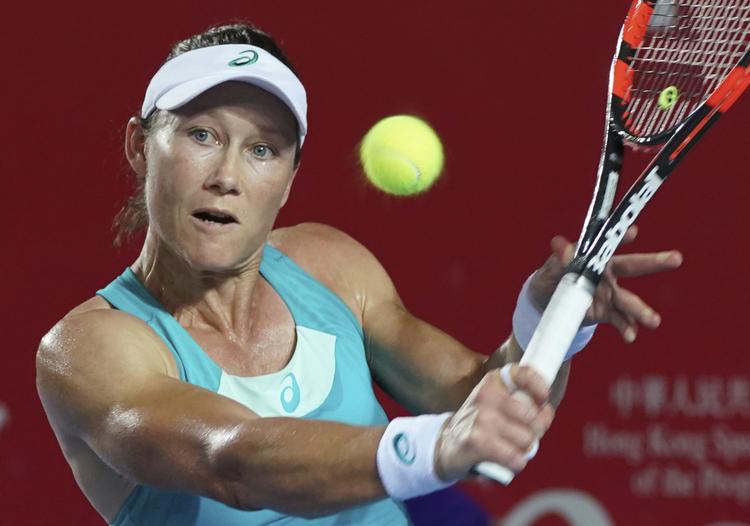 I 2011 blev US Open vundet af Samantha Stosur, som Caroline Wozniacki i dette års turnering skal møde for 13. gang. Danskeren fører 7-5 i indbyrdes opgør.  Kin Cheung/AP