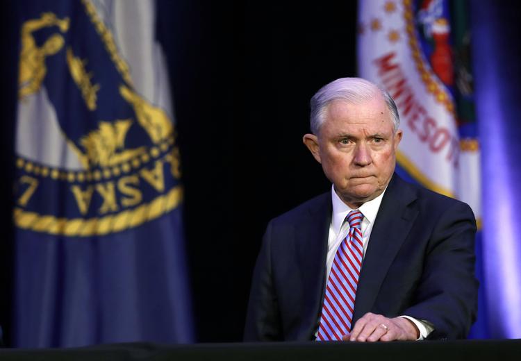 USA's justitsminister, Jeff Sessions. Charlie Neibergall/AP