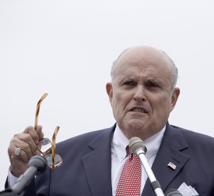 Leder af Donald Trumps juridiske team fra april i år Rudy Giuliani. Charles Krupa/AP