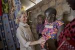Kakuma-flytningelejren i Turkana-regionen i det nordvestlige Kenya. Udviklingsminister Ulla Tørnæs (V) på besøg i flygtningelejren. Miriam Dalsgaard/POLFOTO