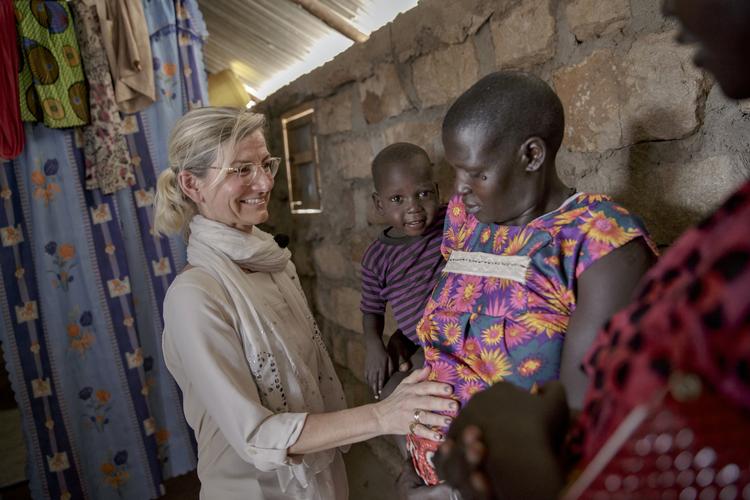 Kakuma-flytningelejren i Turkana-regionen i det nordvestlige Kenya. Udviklingsminister Ulla Tørnæs (V) på besøg i flygtningelejren. Miriam Dalsgaard/POLFOTO