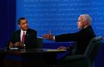 John McCain i en tv-debat med Barack Obama i 2008.
  Gary Hershorn/AP