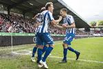Ryan Laursen scorede det første mål, da han afsluttede eg velgennemspillet angreb.  Claus Fisker/Ritzau Scanpix
