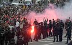 En af maneg protester i Chemnitz.  Jens Meyer/AP