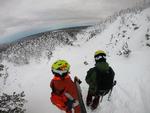 Fra pisten her kan man stikke af mod højre og komme ud i den uberørte sne i Finlands ældste nationalpark. Her kan man stå offpiste, man kan stå langrend, eller man kan booke en snescootertur ind til Luosto-området, hvor der også er skilifter og præparerede spor og pister. Anders Olesen