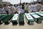 Ofre for et saudiarabisk luftangreb skal begraves i Yemen (arkivfoto) Hani Mohammed/AP