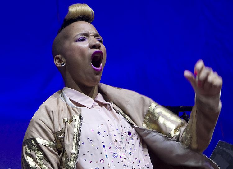 Lucy Love er et af hovednavnene til jubilæet. Hun har tidligere optrådt mange gange i Ungdomshuset - her ses hun på scenen som opvarmning for Nicky Minaj i 2012. Arkivfoto Mogens Flindt