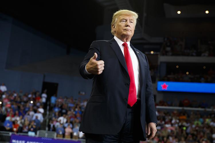 USA's præsident, Donald Trump, vil selv bestemme, hvilke toldmure USA opstiller. 
     Evan Vucci/AP