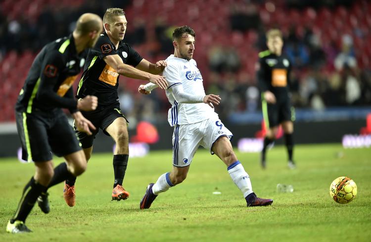 
    Bashkim Kadrii  nåede blot 27 kampe i Superligaen for FCK. I sidste sæson var han udllejet til Randers, hvor han var en kæmpe succes med 7 mål og 10 oplæg.  Poulsen Lars/POLFOTO