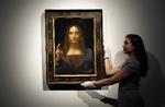 'Salvator Mundi' blev solgt for 2.8 milliarder kroner på en auktion i 2017 - og blev dermed verdens dyreste maleri. Foto: Kirsty Wigglesworth/AP