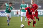 Normalt er spillere fra divisionsklubber som AB og Nykøbing FC ikke aktuelle for landsholdet, men under konflikten mellem DBU og Spillerforeningen er spillerne i Superligaen og divisionerne blevet spurgt, om de vil stille op for Danmark.  Jens Dresling/POLFOTO