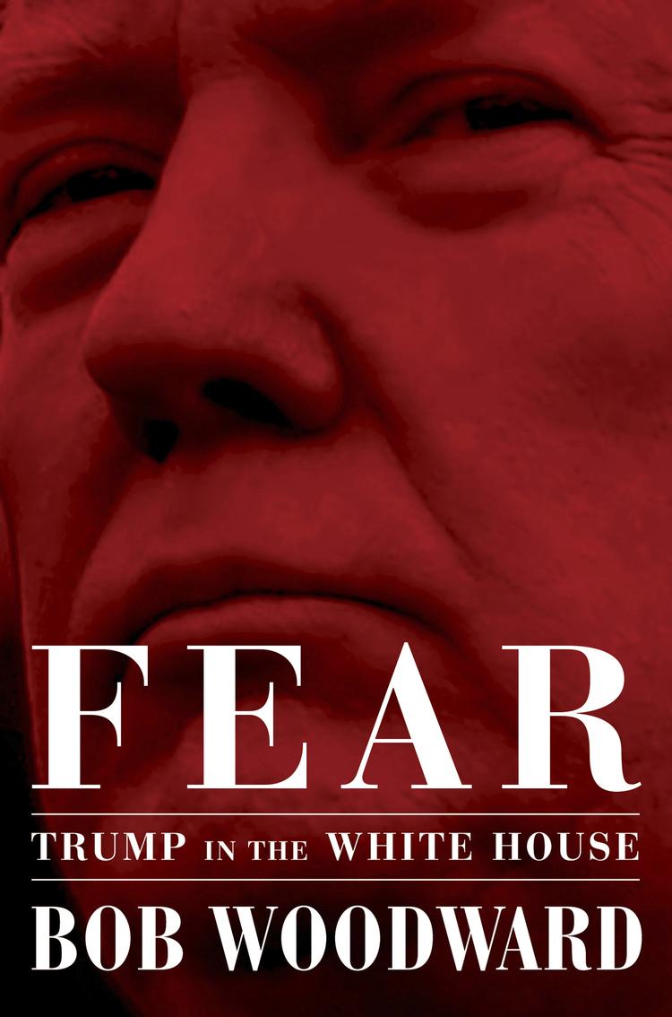 Coveret til bogen 'Fear' om Donald Trump af journalisten Bob Woodward. Bogen skal udkomme 11. september. Frigivet af Simon & Schuster via AP.
   /AP