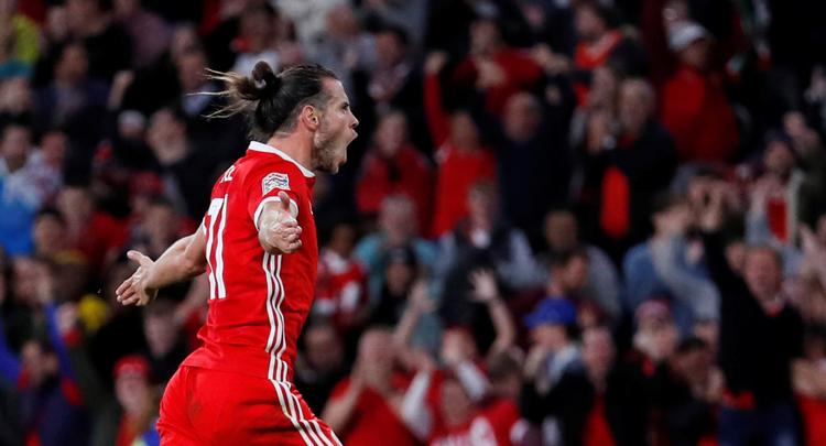  Gareth Bale scorede mod Irland.  Andrew Boyers/Ritzau Scanpix
