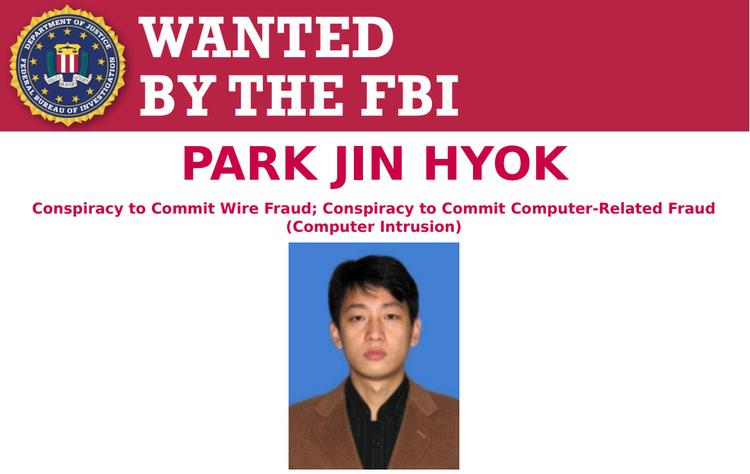 Park Jin Hyok er nu på FBIs 'Wanted'-liste, efter han officielt er blevet sigtet for bl.a. at have stået bag det globale WannaCry-angreb, der via såkaldt ransomware blokerede titusindvis af computere verden over i 2017. (Foto: FBI).


 